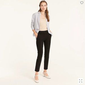 NWT J. Crew Black Cameron slim crop pant in four-season stretch